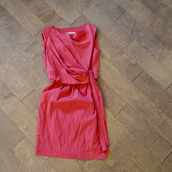 Diane von Furstenberg - Sienna‎ Faux Wrap Shift Dress w/ Sash Sz 4 - Picture 5 of 7